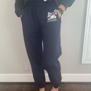 Navy blue roots sweatpants